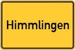 Place name sign Himmlingen