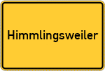 Place name sign Himmlingsweiler