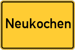 Place name sign Neukochen