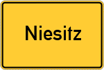 Place name sign Niesitz