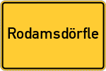 Place name sign Rodamsdörfle