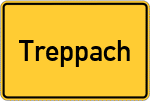 Place name sign Treppach