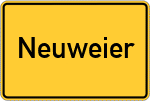 Place name sign Neuweier