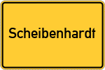 Place name sign Scheibenhardt