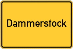 Place name sign Dammerstock