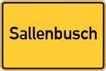 Place name sign Sallenbusch