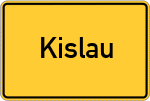 Place name sign Kislau