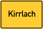 Place name sign Kirrlach