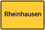 Place name sign Rheinhausen