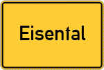 Place name sign Eisental