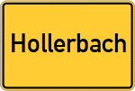 Place name sign Hollerbach