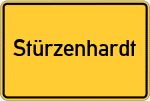 Place name sign Stürzenhardt