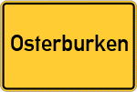 Place name sign Osterburken