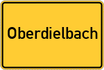 Place name sign Oberdielbach