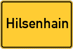 Place name sign Hilsenhain
