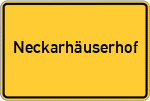 Place name sign Neckarhäuserhof