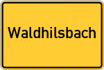 Place name sign Waldhilsbach