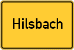 Place name sign Hilsbach
