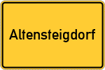 Place name sign Altensteigdorf