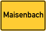 Place name sign Maisenbach