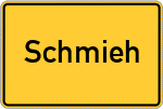 Place name sign Schmieh