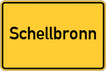 Place name sign Schellbronn