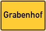 Place name sign Grabenhof