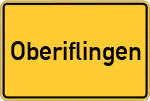 Place name sign Oberiflingen