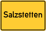 Place name sign Salzstetten