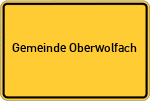 Place name sign Gemeinde Oberwolfach