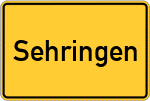 Place name sign Sehringen
