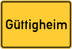 Place name sign Güttigheim