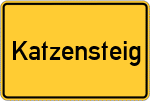 Place name sign Katzensteig