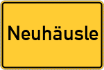 Place name sign Neuhäusle