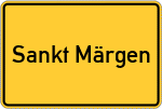 Place name sign Sankt Märgen