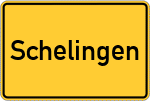 Place name sign Schelingen