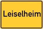 Place name sign Leiselheim