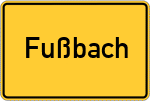 Place name sign Fußbach