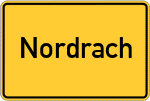 Place name sign Nordrach