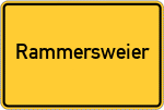 Place name sign Rammersweier