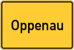 Place name sign Oppenau