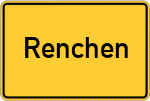 Place name sign Renchen