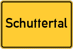 Place name sign Schuttertal