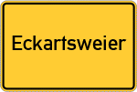 Place name sign Eckartsweier