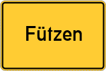 Place name sign Fützen