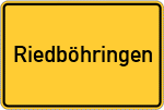 Place name sign Riedböhringen