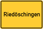 Place name sign Riedöschingen