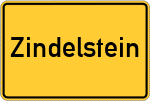 Place name sign Zindelstein