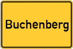 Place name sign Buchenberg