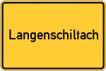 Place name sign Langenschiltach
